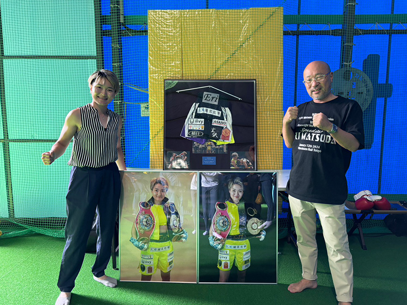 松田恵里選手　いわき工場来社