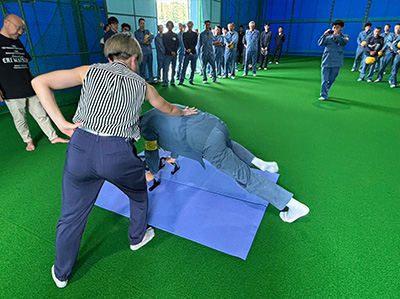 松田恵理選手　いわき工場来社