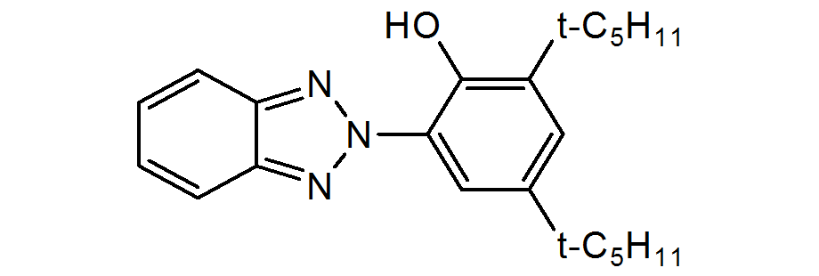 JF-80：2-(2'-ヒドロキシ-3',5'-ジ-tert-アミルフェニル)ベンゾトリアゾール